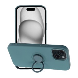 SILICONE RING Case for IPHONE 15 green