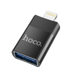 OTG adapter Hoco z USB-A na Lightning 8-pin UA17 čierny