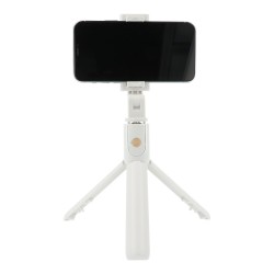 Bluetooth Selfie tyč s ovladačom a statívom (K07) biely