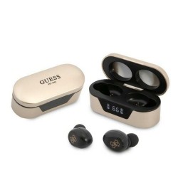 Bluetooth Earphones Stereo TWS GUESS Digital BT5 Classic with docking station / gold (GUTWST31ED)