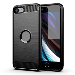 Silikónové puzdro Carbon - Apple iPhone 7 / 8 / SE 2020 čierne