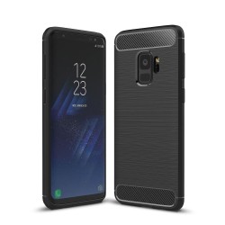 Silikónové puzdro Carbon - Samsung Galaxy S9 čierne