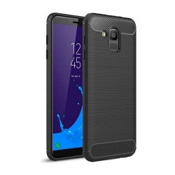 Silikónové puzdro Carbon - Samsung Galaxy J6 2018 čierne