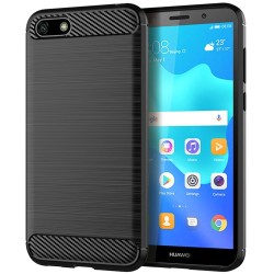 Silikónové puzdro Carbon - Huawei Y5 2018 čierne