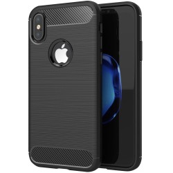 Silikónové puzdro Carbon - Apple iPhone X / XS čierne