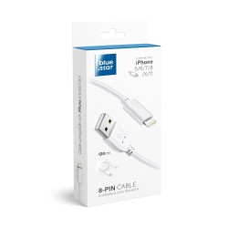 USB Data kábel Blue Star Lite - Apple iPhone 5 / 6 / 7 / 8 / X / Xs