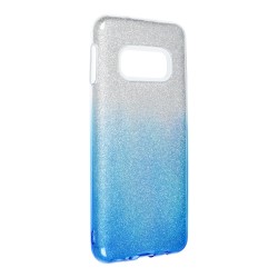 Silikónové puzdro Shining - Samsung Galaxy S10e strieborné / modré