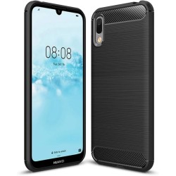 Silikónové puzdro Carbon - Huawei Y6 2019 čierne