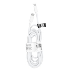 Dátový kábel USB Typ C na Typ C (PD60W) 3A (C293) 2 metrový biely