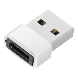 Redukcia USB Typ C na USB-A strieborná
