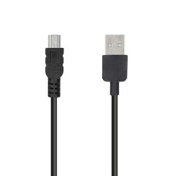 Kábel USB - Mini USB 2 meter čierny (navi / camera )
