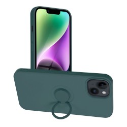 Forcell SILICONE RING Case for IPHONE 14 ( 6.1 ) green