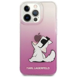 Original faceplate case KARL LAGERFELD KLHCP14XCFNRCPI for iPhone 14 PRO MAX (Choupette Eat / pink)
