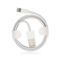 Originálny USB dátový kábel Apple Lightning (MD818ZM/A) biely bulk
