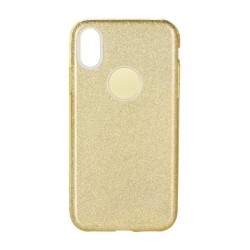 Silikónové puzdro Shining - Apple iPhone X zlaté