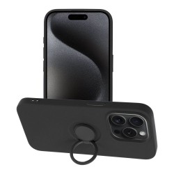 SILICONE RING Case for IPHONE 15 PRO black