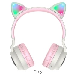 HOCO W27 Cat ear wireless headphones grey