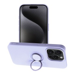 SILICONE RING Case for IPHONE 15 PRO violet