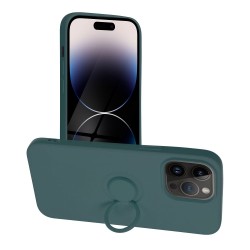 Forcell SILICONE RING Case for IPHONE 14 PRO MAX ( 6.7 ) green