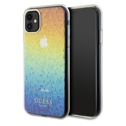 Original faceplate case GUESS GUHCN61HDECMI for iPhone 11 (IML Faceted Mirror / disco iridescent)