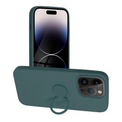 Forcell SILICONE RING Case for IPHONE 14 PRO ( 6.1 ) green