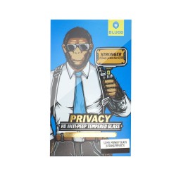 Ochranné sklo 5D Mr. Monkey - Apple iPhone 12 Pro Max čierne (Privacy)