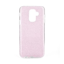 Silikónové puzdro Shining - Samsung Galaxy A6 Plus ružové