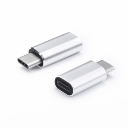 Redukcia Apple Lightning na USB Typ C strieborná