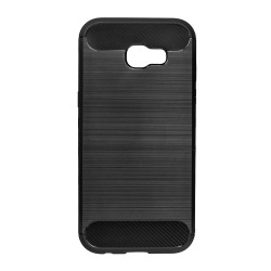 Silikónové puzdro Carbon - Samsung Galaxy A9 2018 čierne