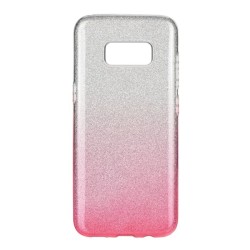 Silikónové puzdro Shining - Samsung Galaxy S8 Plus strieborné / ružové