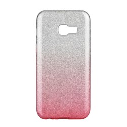 Silikónové puzdro Shining - Samsung Galaxy A6 strieborné / ružové