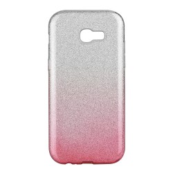 Silikónové puzdro Shining - Samsung Galaxy A5 2017 strieborné / ružové