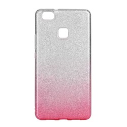 Silikónové puzdro Shining - Huawei P9 Lite Mini strieborné / ružové