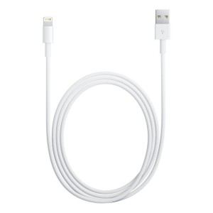 Originálny USB dátový kábel Apple Lightning (MD818ZM/A) biely bulk
