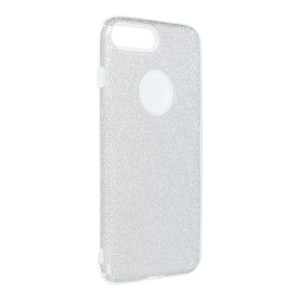 Silikónové puzdro Shining - Apple iPhone 7 Plus / 8 Plus strieborné