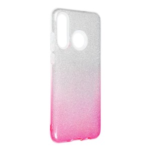 Silikónové puzdro Shining - Huawei P30 Lite strieborné / ružové