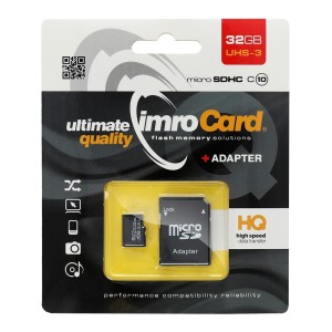 Pamäťová karta Imro Class 10 UHS-3 microSD 32 GB s adaptérom SD